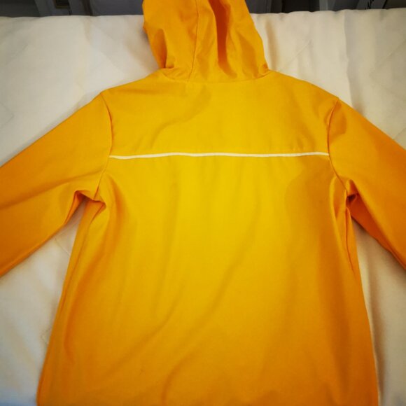 Cat & Jack Rubberized Rain Jacket Coat, Yellow, Large - Picture 4 of 4